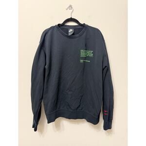 Preloved Men's Nike Sportswear Black Swoosh Pullover Sz L